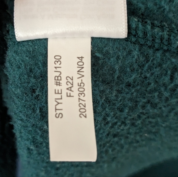 J Crew Fleece Sherpa Forest Green - Picture 9 of 11